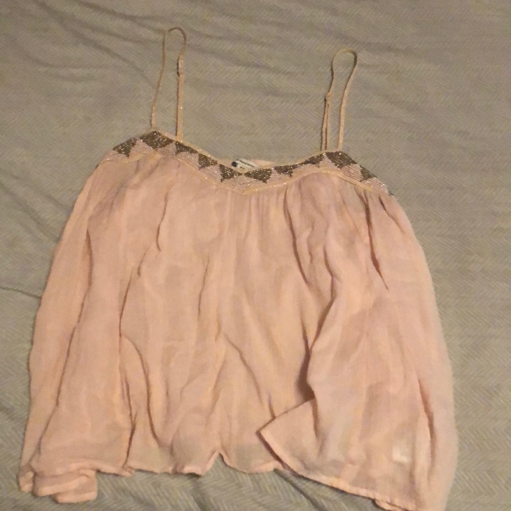 Light pink flowey American Eagle tank top